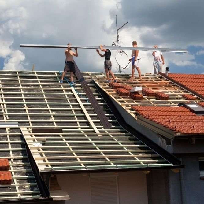 Plat dak Stein opnieuw leggen